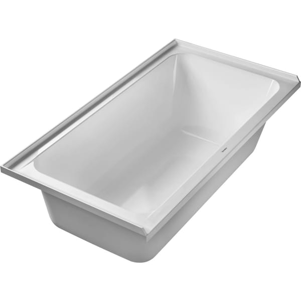 Duravit D-Code 60" x 32" Soaking Bathtub White, 60" L, 32" W